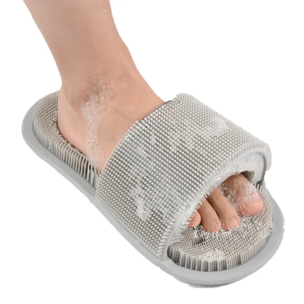 Grey Silicone Foot Scrubber